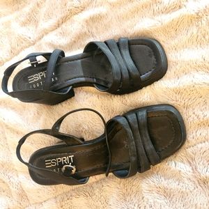 Esprit Black Sandals with small heel